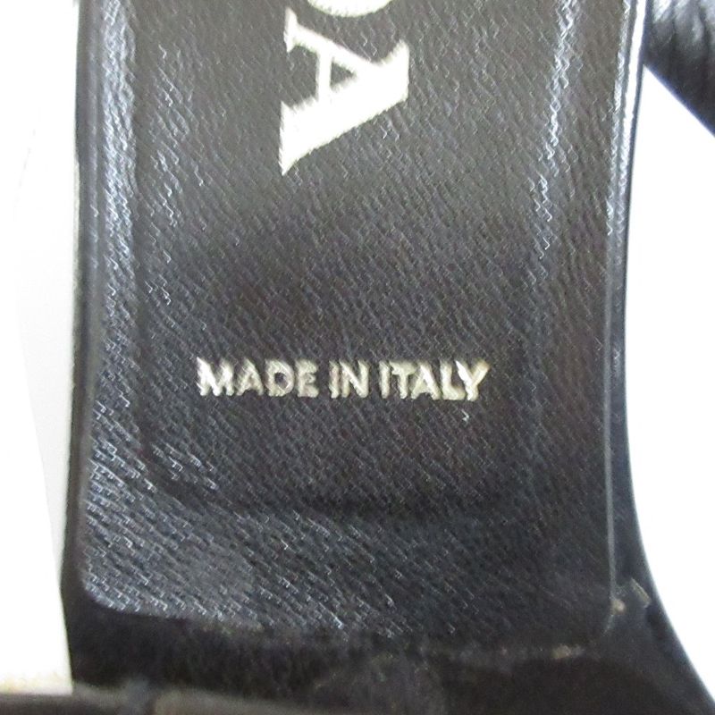 Good Prada Color Scheme Leather Strap Sandals Mules Size 36 Approx 23cm