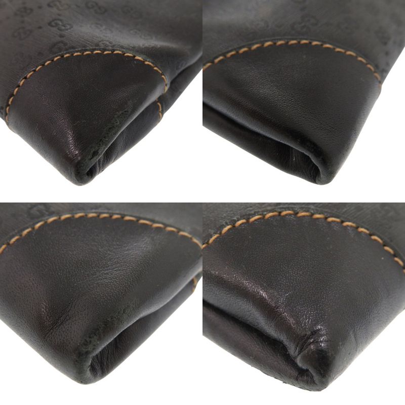 Gucci Old Gucci Sherry Line Micro GG 002-63-0048 PVC Black Tote Bag Black 0769