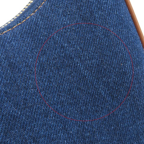 Celine Handbag Ava Denim Calf Navy×tan Gold Hardware Navy Blue Brown 193952dka