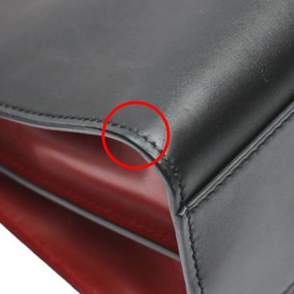 Gucci 459076 Leather Bamboo 2-way Bag Handbag Gucci Black