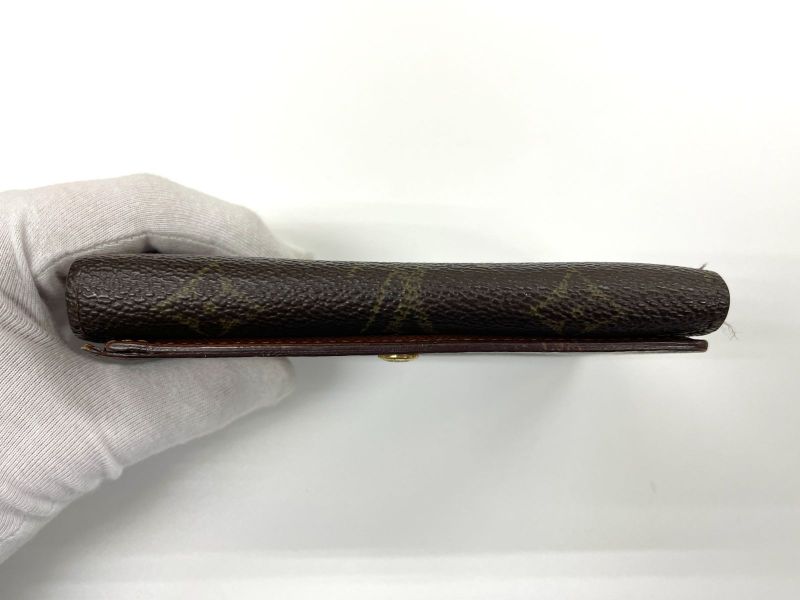 Louis Vuitton Monogram Porte Monet Vieux Trésor M61730 Foldable Wallet L-shaped