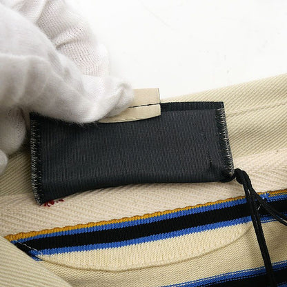 Gucci Long Sleeve Polo Shirt 758531 Size M Striped Yellow