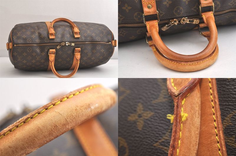 Louis Vuitton Monogram Keepall Bandouliere 45 M41418 Boston Bag 3232n