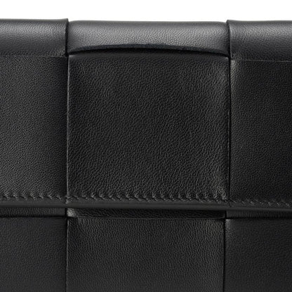 Bottega Veneta Long Wallet Leather Chain Wallet Nero
