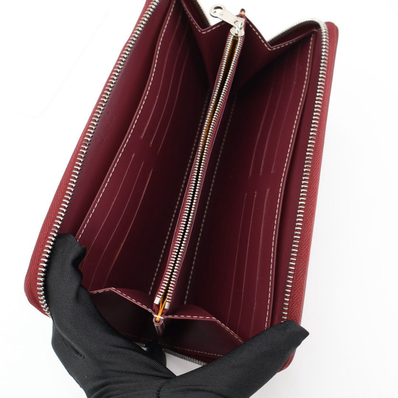 Goyard Matignon APM ZIP GM Men'swomen's Leather Coated Canvas Long Wallet