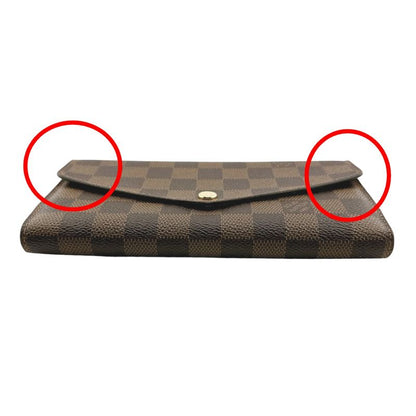 Louis Vuitton N60114 Damier Portefeuille Sarah Rose Ballerine Long Wallet Louis