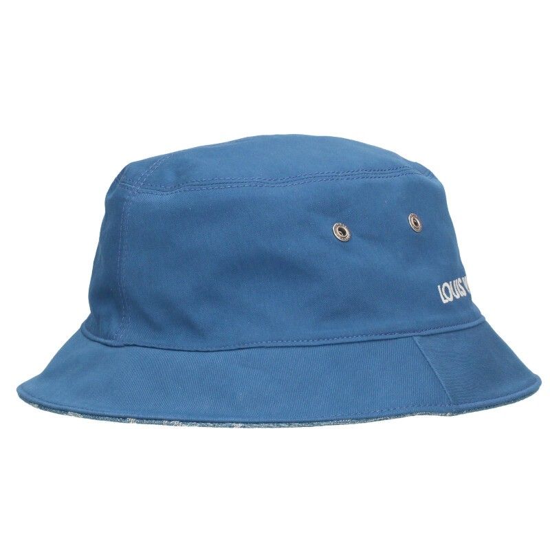 Louis Vuitton M78772 Monogram Denim Reversible Bucket Hat Men's