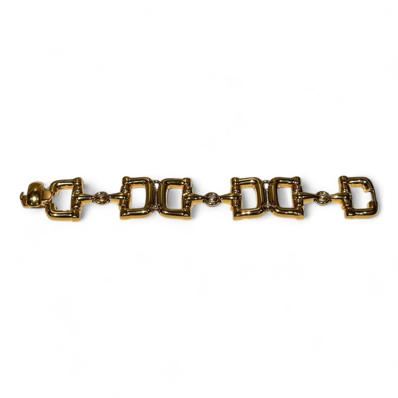 Gucci OLD Vintage Tom Ford Period Horsebit Bracelet Unisex Gold FREE