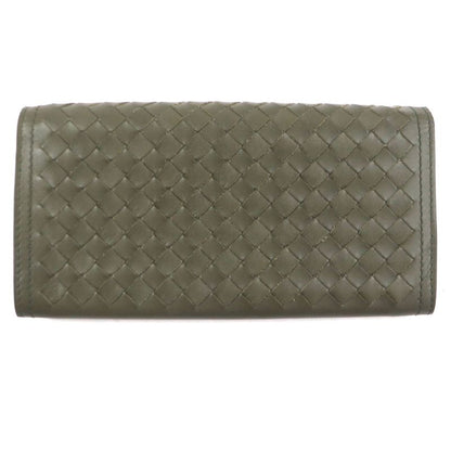 Bottega Veneta Intrecciato Leather Long Wallet With Coin Purse