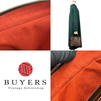 Louis Vuitton Handbag Brera N51150 Damier Ebène Goldhardware Leather Everyday