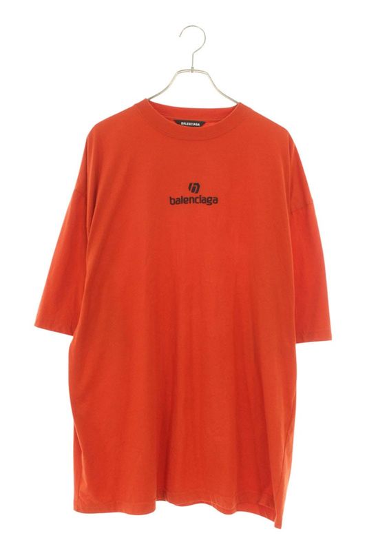 Balenciaga 641614 Tjva9 Sponsored Logo Embroidered Oversized T-shirt Men's XXS