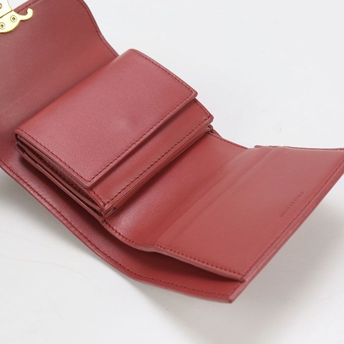 Celine Small Flap Wallet Triomphe 10d78 3DPV Tri-fold Wallet Calf Womens