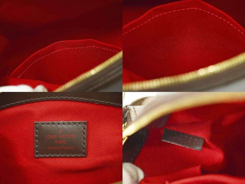 Authentic Louis Vuitton LV Verona PM Damier Ebène Tote Handbag Brown N41117