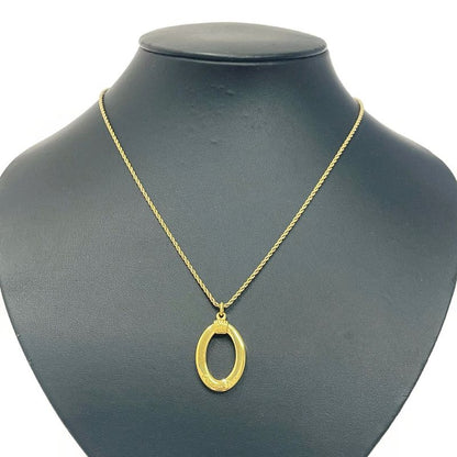 Christian Dior GP Oval Necklace Gold 459549 Necklace