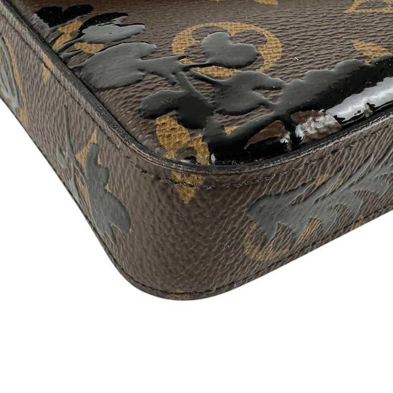 Louis Vuitton Chain Wallet Crossbody Shoulder Bag Monogram Pochette Felicie