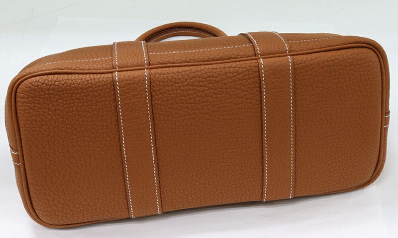 Hermes Tote Handbag Garden Party 30 TPM Negonda Gold Silver Hardware
