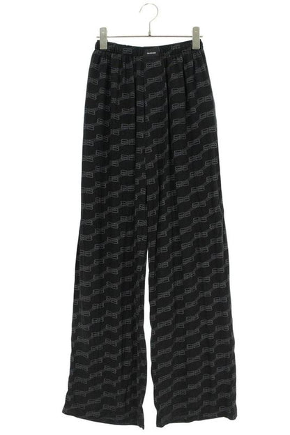 Balenciaga 659026 Tml35 Logo All Over Silk Long Pants Women 34