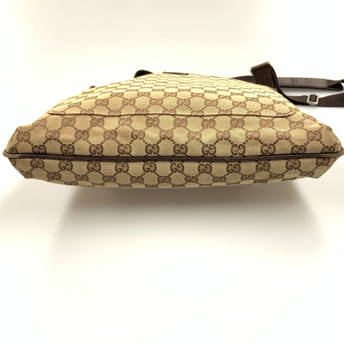 Gucci GG Canvas Shoulder Bag 122791 Beige