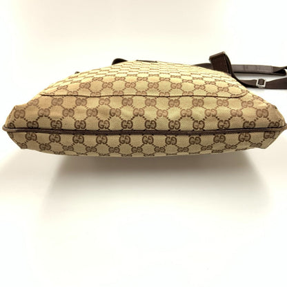 Gucci GG Canvas Shoulder Bag 122791 Beige