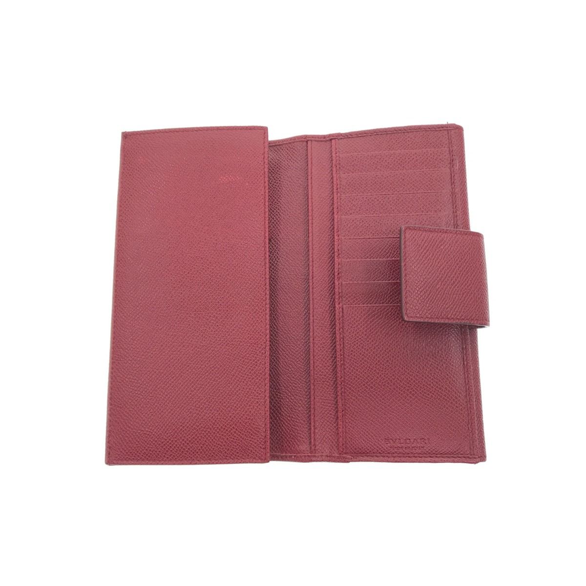 Bvlgari Bvlgari Long Wallet Logo Clip Ruby ​​red 33744