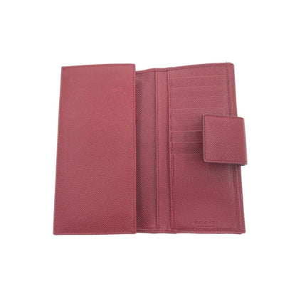 Bvlgari Bvlgari Long Wallet Logo Clip Ruby ​​red 33744