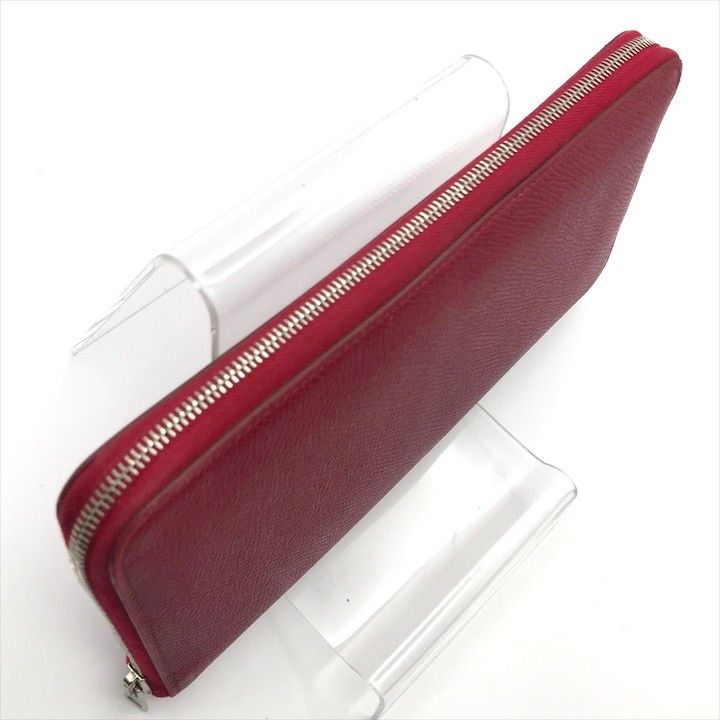 Hermes Azap Long Silk in Epsom Shikaku Rouge Wallet