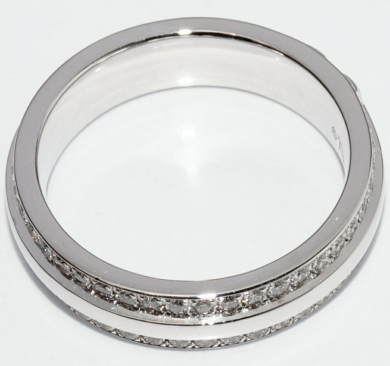 Tiffany & Co Ring 18K White Gold Diamond 040ct TTWO Narrow Ring Full Diamond