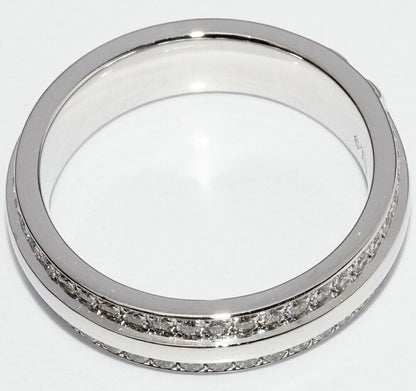 Tiffany & Co Ring 18K White Gold Diamond 040ct TTWO Narrow Ring Full Diamond