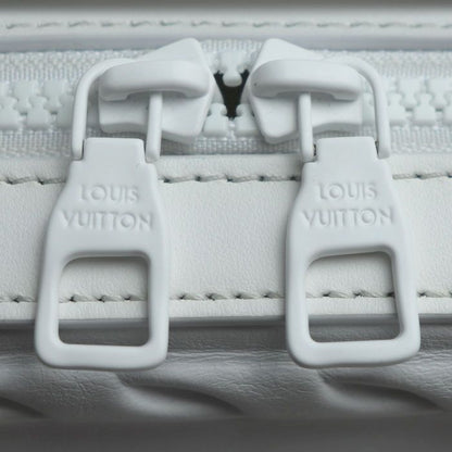 Louis Vuitton LV Ornament Soft Trunk Shoulder Bag White M21833 IC Unisex