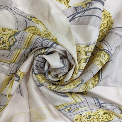 Hermes Carre 140 Ceremonial Maitre D' Surteint Brides De GALA Scarf Bag Brand