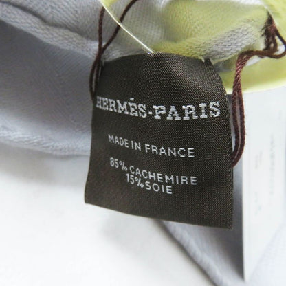 Hermes 2022 H262494s New Livris Cashmere Silk Stole/muffler Light Gray Made In