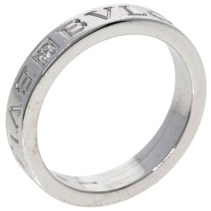 Bvlgari Bulgari Double Logo Diamond Ring And Ring 18K White Gold Ladies