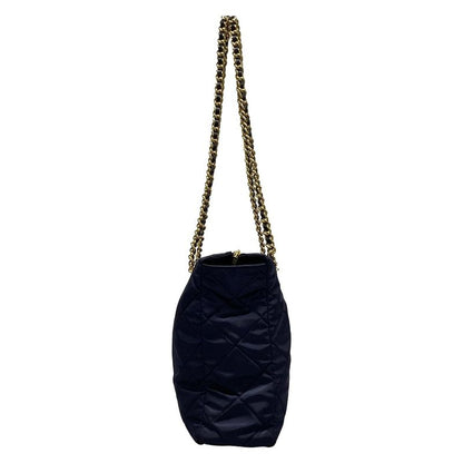 Prada Shoulder Bag - 1bg467 Navy Chain Shoulder/gold Hardware /re-edition 1995