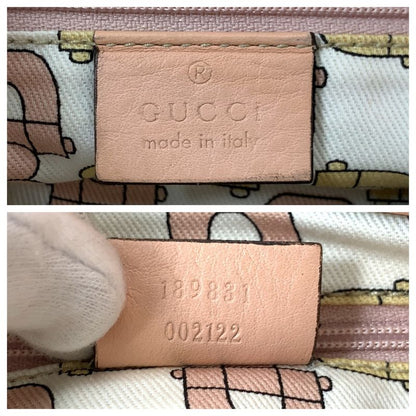 Gucci Abby Guccissima Pink Gold Hardware Leather 189831 Tote Bag Shoulder Bag