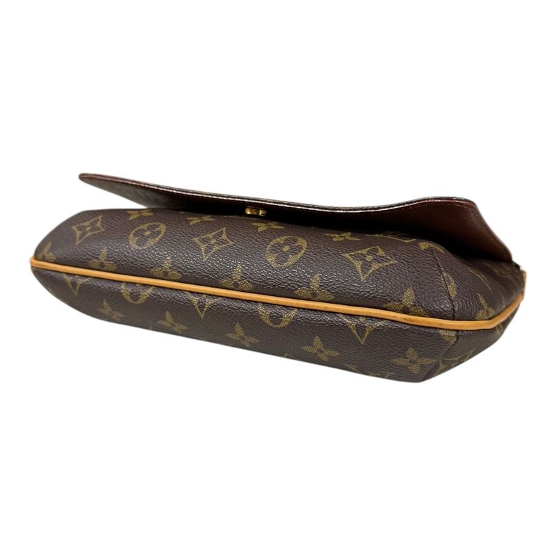 Louis Vuitton Musette Tango Monogram Shoulder Bag Monogram Canvas M51257 Brown