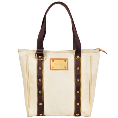 Louis Vuitton Antigua Cabas GM Tote Bag Canvas M40033 White