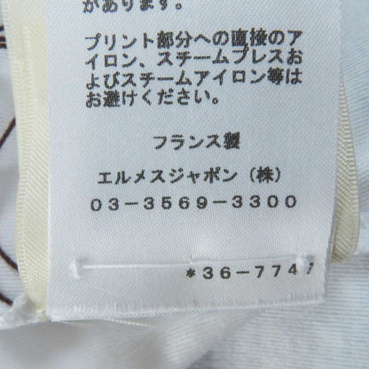 Hermes 23SS 3e4507dh 100% Cotton Short Sleeve T-shirt Dress White Multi 34