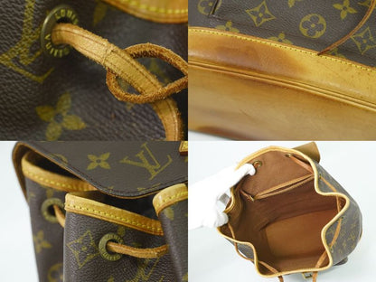 Authentic Louis Vuitton LV Montsouris MM Backpack Sac Backpack Monogram Brown