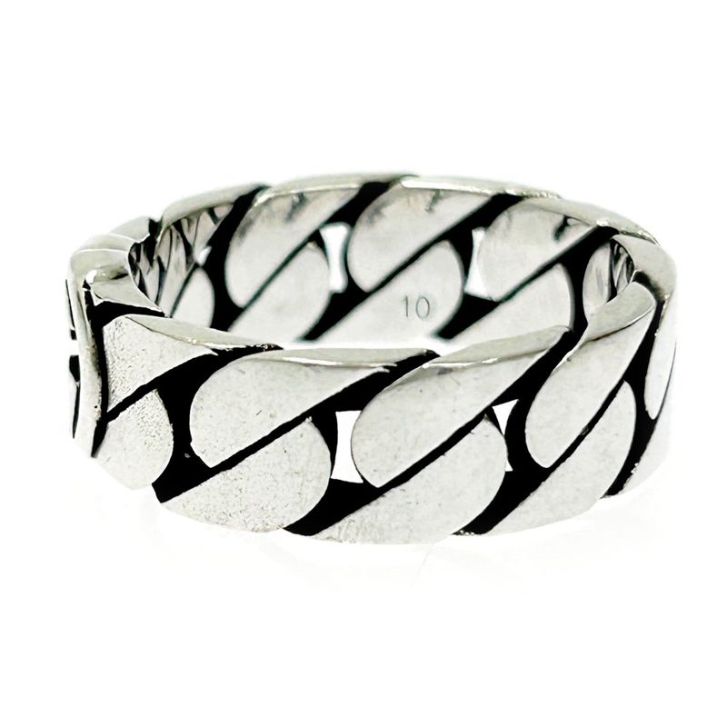 Gucci Silver Interlocking Wide Ring 4.3g 925 Engraved 307449 Ring with Box