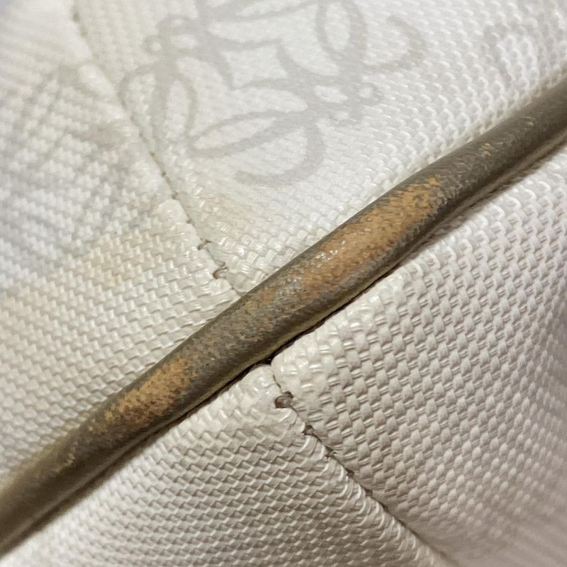 Loewe Shoulder Bag Pockets White×light Gray×gold Leather