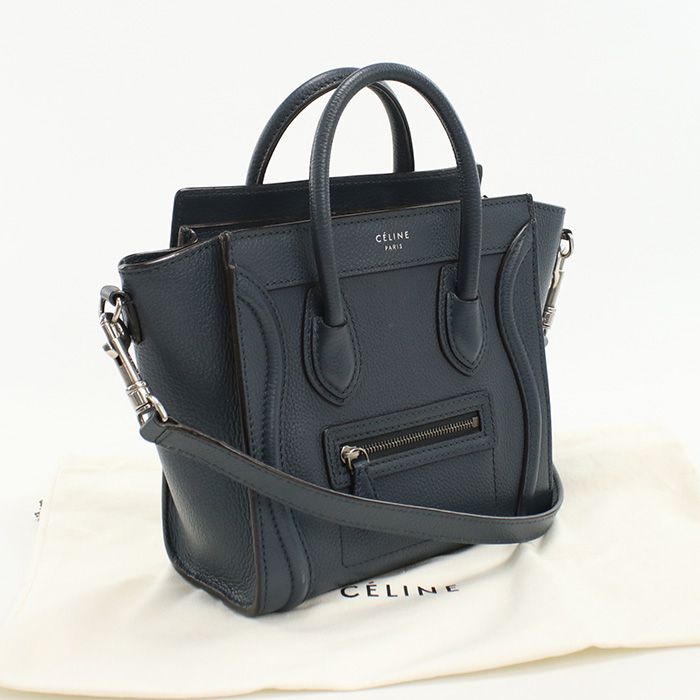 Celine Luggage Nano Handbag Leather Women