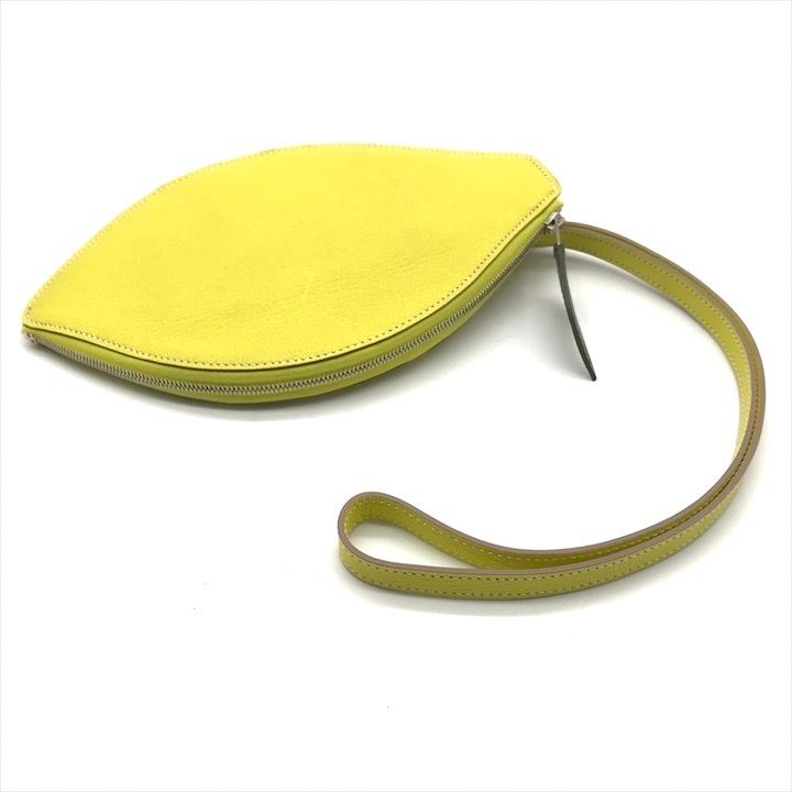 Hermes Pochette Citron Lemon Clutch Pouch Yellow