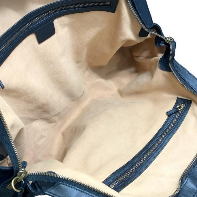 Gucci 515937 Tote Handbag Bag Shoulder Taiga Head GG Marmont Patent Leather