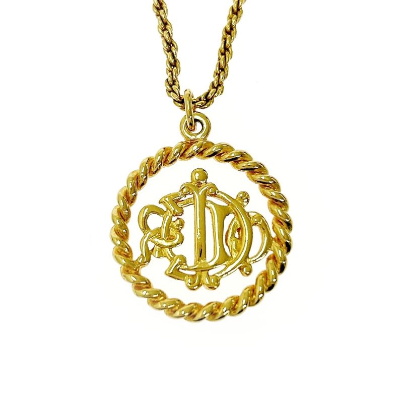 Christian Dior GP Emblem Necklace Women's Gold 412221 Necklace