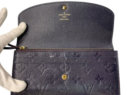 2570 Louis Vuitton Bifold Wallet Portefeuille Emily M69417 Monogram Empreinte
