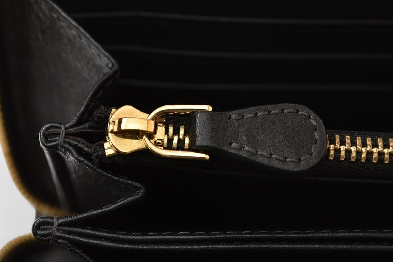 Loewe Wallet Loewe Long Wallet ZIP Around Anagram Gray Black