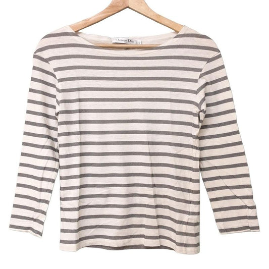 Dior/christian Dior Seventh Sleeve T-shirt Size XS Women - 023t05a4430 Ivory