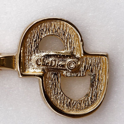 [dior] Christian Dior CD Logo Gold Plated And Rhinestone Ladies 7.2g Necklace