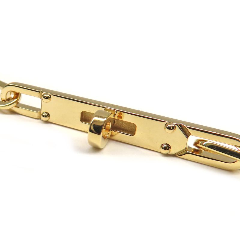 Hermes Earrings Kelly Chaine Au750 18K Yellow Gold Yellow Gold Pair