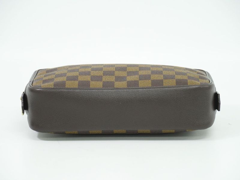 Authentic Louis Vuitton LV Trousse Toilette Damier Ebène Pouch Cosmetic Pouch
